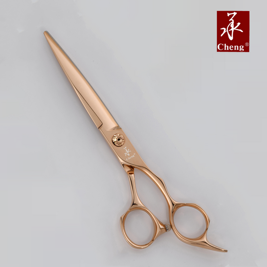 A1-6.8GD Hair Blunt Multi-Cutting Scissors 6.8 Inch Rose Gold Color