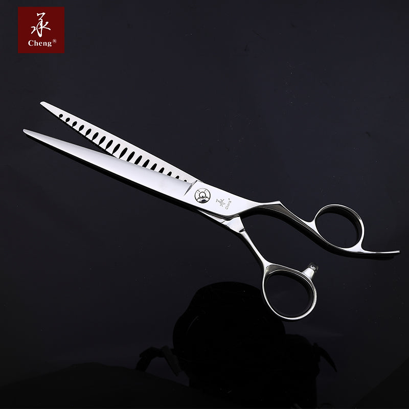A34-7517DN Professional Pet Grooming Reversible Straight Thinning Scissors 7.5 Inch 17T