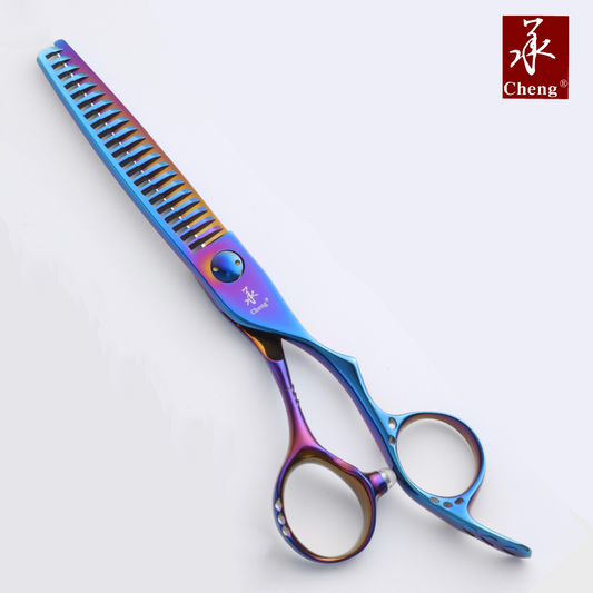 A4-621 TR Hair Blunt Thinning Scissors 6.0 Inch 21T Gradient style Distribution volume ≈10%