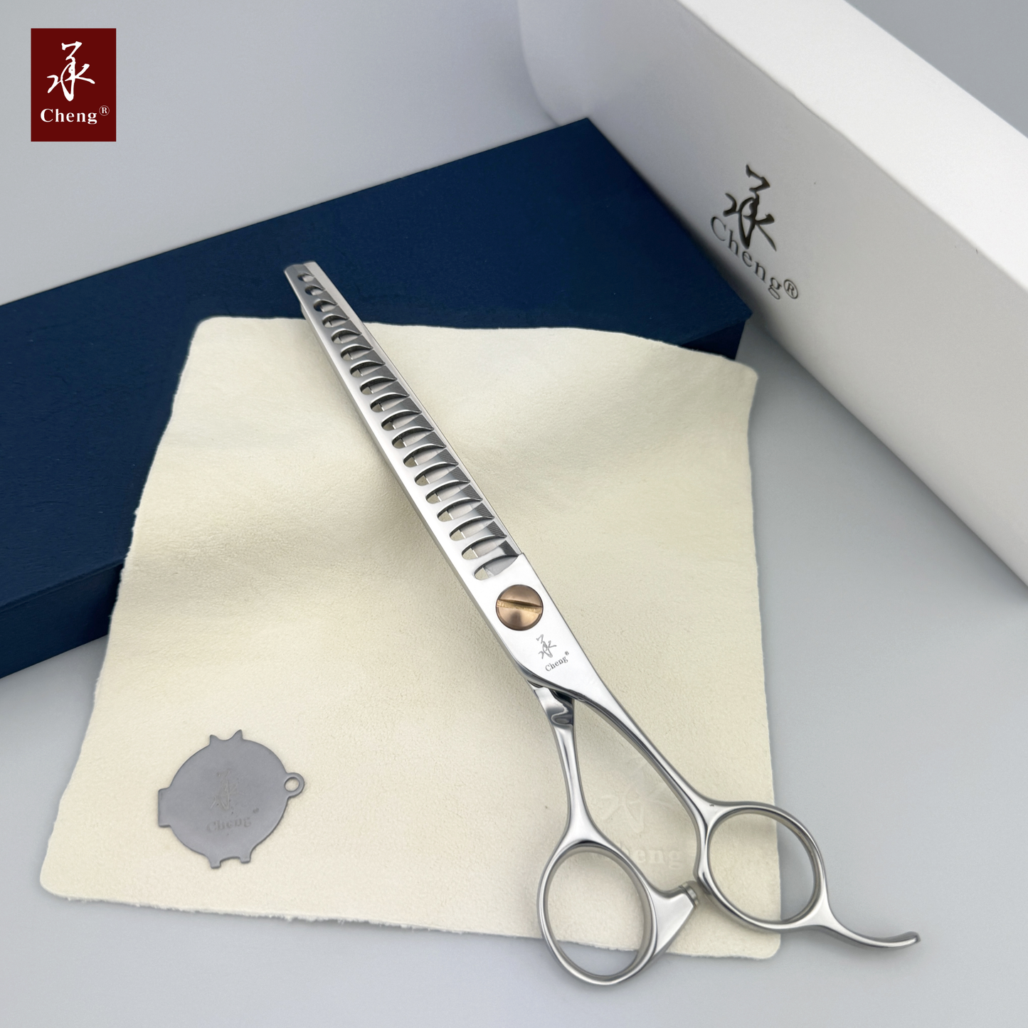 BF-7018DW Premium Professional Pet Grooming Thinning Scissors 7.0 Inch 18T about=65-70%