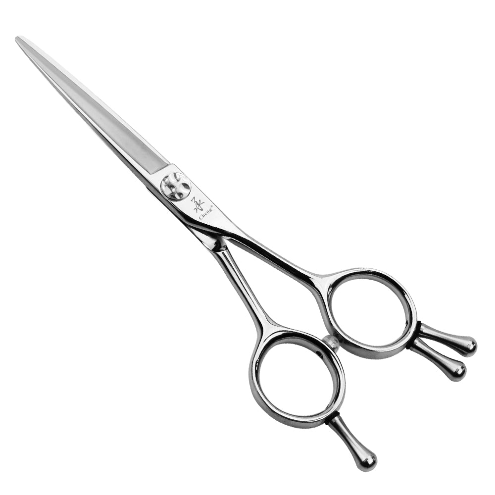 Cheng OO-55 5.5 Inch Professional Hair Cutting Scissors Super High Cobalt Powder Steel Silver