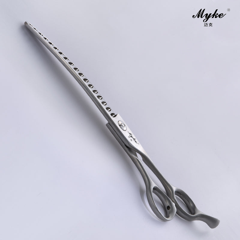 105-7018Q Professional Pet Grooming curve thinning Scissors 7 Inch 18T about=40-45%