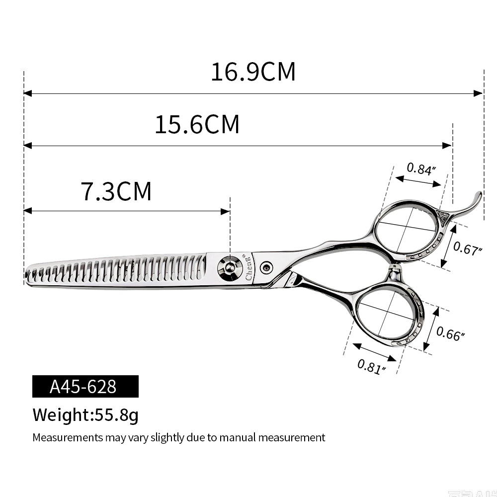 Cheng A45 Professional Hair Thinning Scissors for Blending and Texturizing High quality Japanese steel Kingo Line