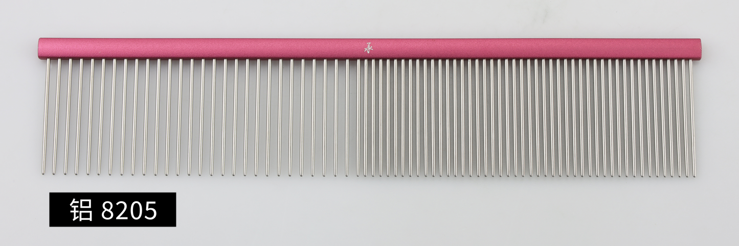 Aluminium Pet Comb Half Coarse Half Fine