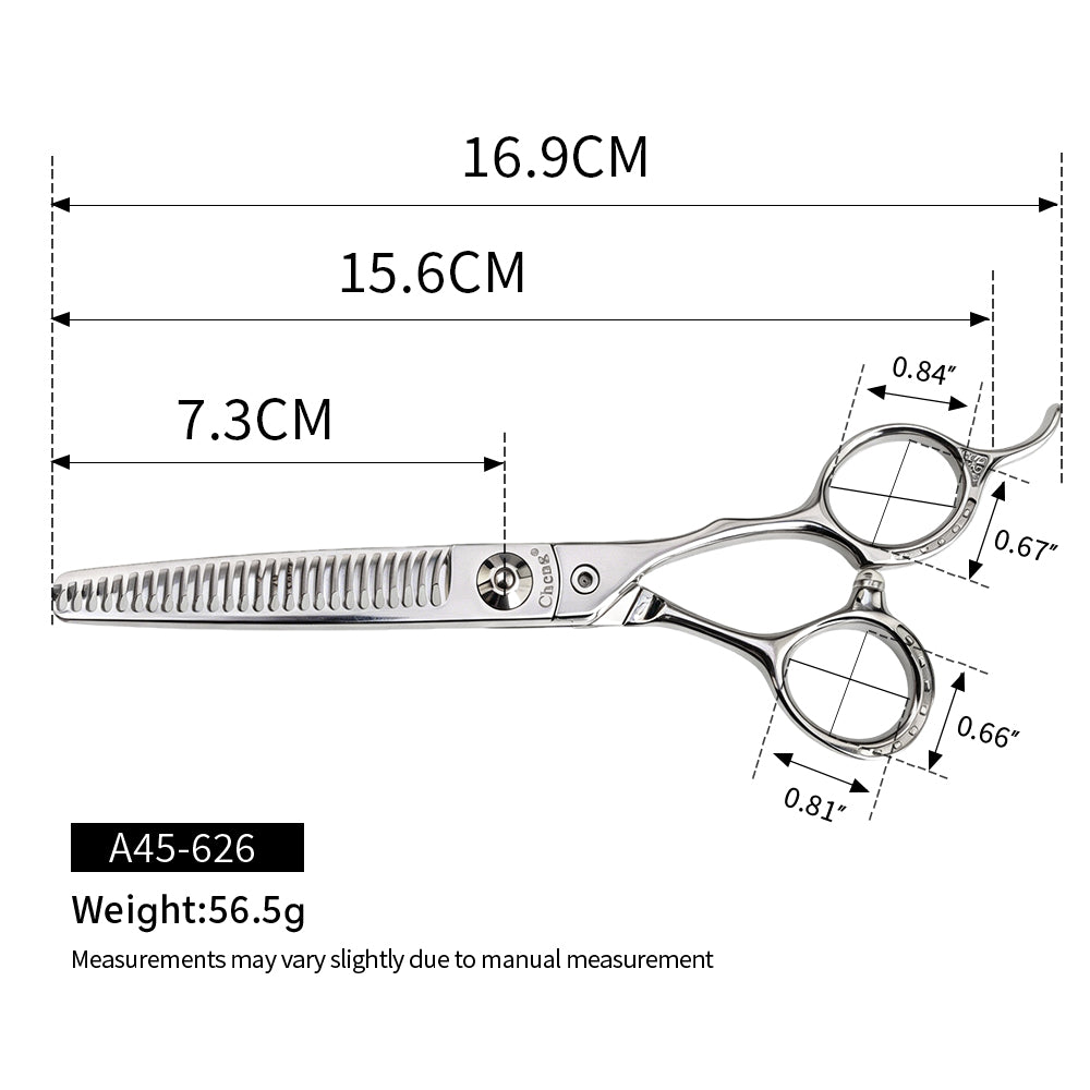 Cheng A45 Professional Hair Thinning Scissors for Blending and Texturizing High quality Japanese steel Kingo Line