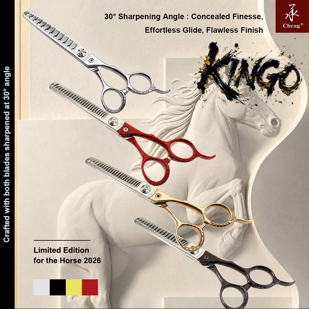 Cheng A45 Professional Hair Thinning Scissors for Blending and Texturizing High quality Japanese steel Kingo Line