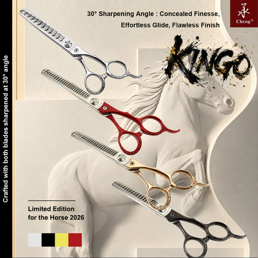 Cheng A45 Professional Hair Thinning Scissors for Blending and Texturizing High quality Japanese steel Kingo Line