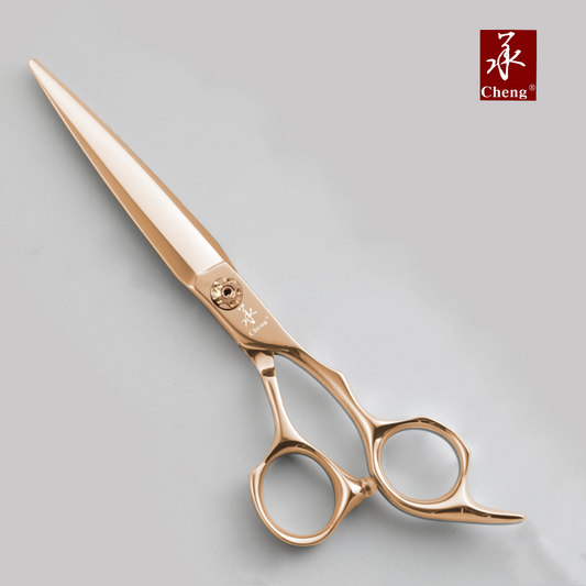 A1-6.5GD Hair Blunt Multi-Cutting Scissors 6.5 Inch Rose Gold Color