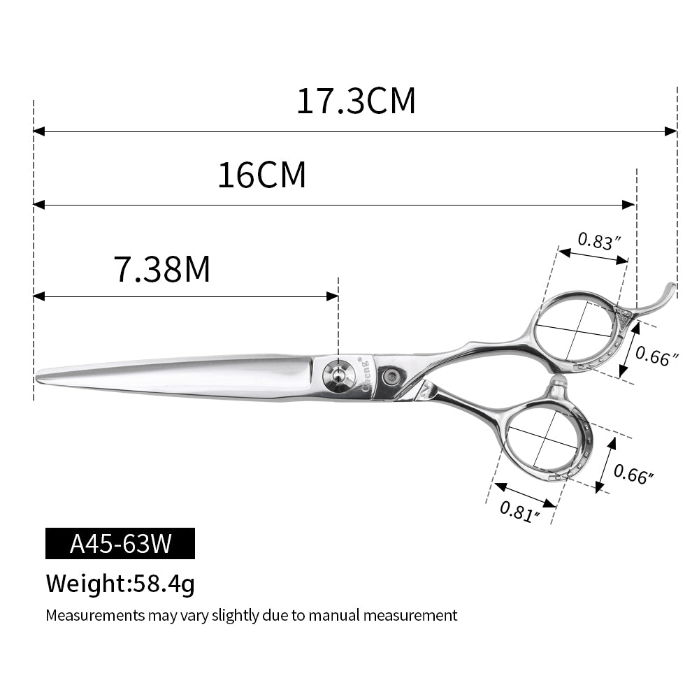 Cheng A45 Hair Cutting Scissors 6.3 / 6.5 Inch High quality Japanese Steel Kingo Line
