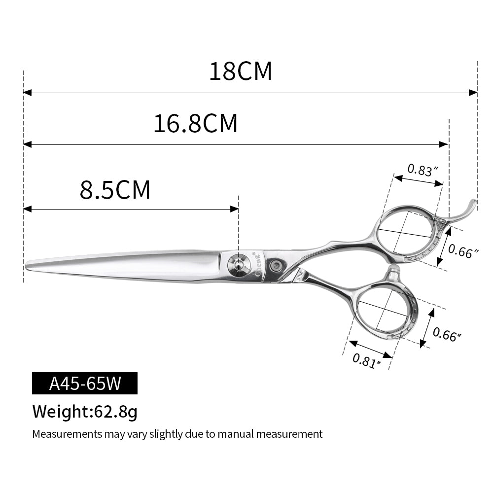 Cheng A45 Hair Cutting Scissors 6.3 / 6.5 Inch High quality Japanese Steel Kingo Line
