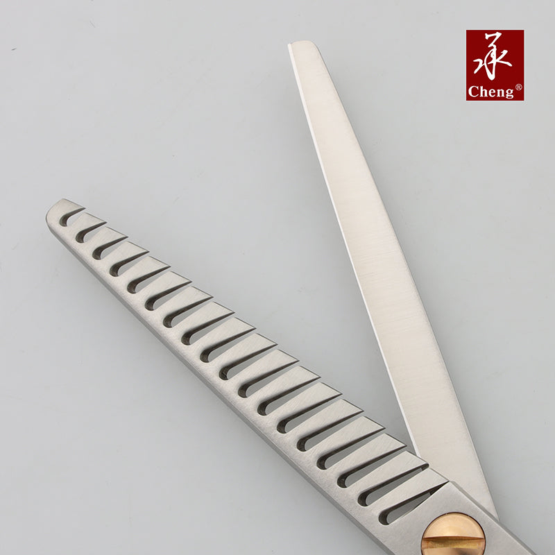 BF-7018D Professional Pet Grooming Thinning Scissors 7.0 Inch 18T about=40-45%