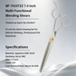 BF-7033TZZ patent tooth Professional Pet Grooming Thinning Scissors 7.0 Inch 33T about=40%-45%