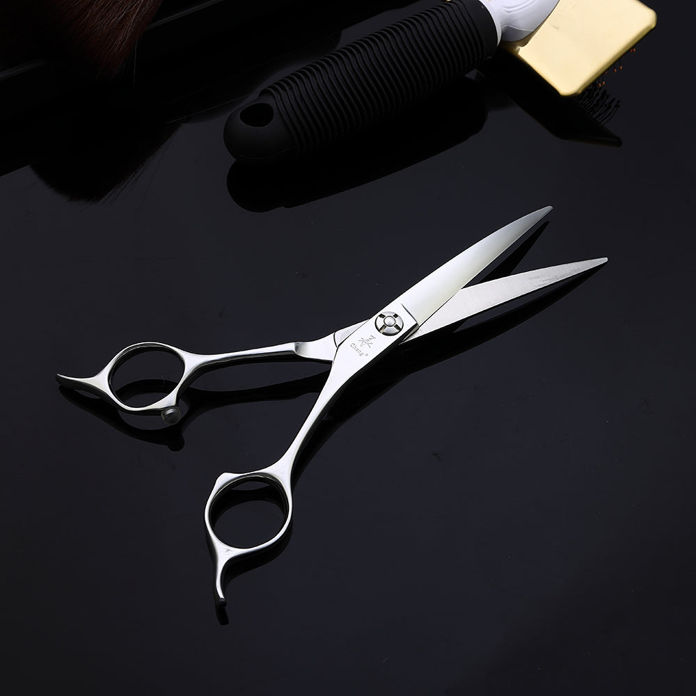 PQ-65Q Professional Pet Grooming Curved Scissors 6.5 Inch Slim Curved Shears High Cobalt Steel