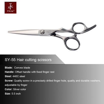Cheng 440C Steel Professional Hair Cutting & Thinning Scissors SY