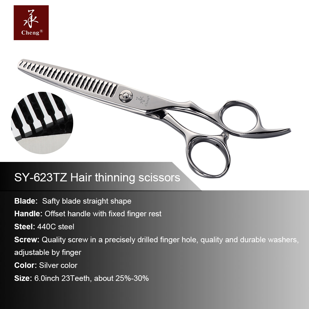 Cheng 440C Steel Professional Hair Cutting & Thinning Scissors SY