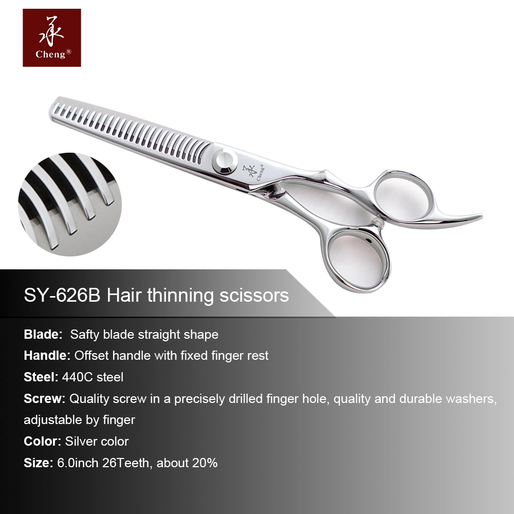 Cheng 440C Steel Professional Hair Cutting & Thinning Scissors SY