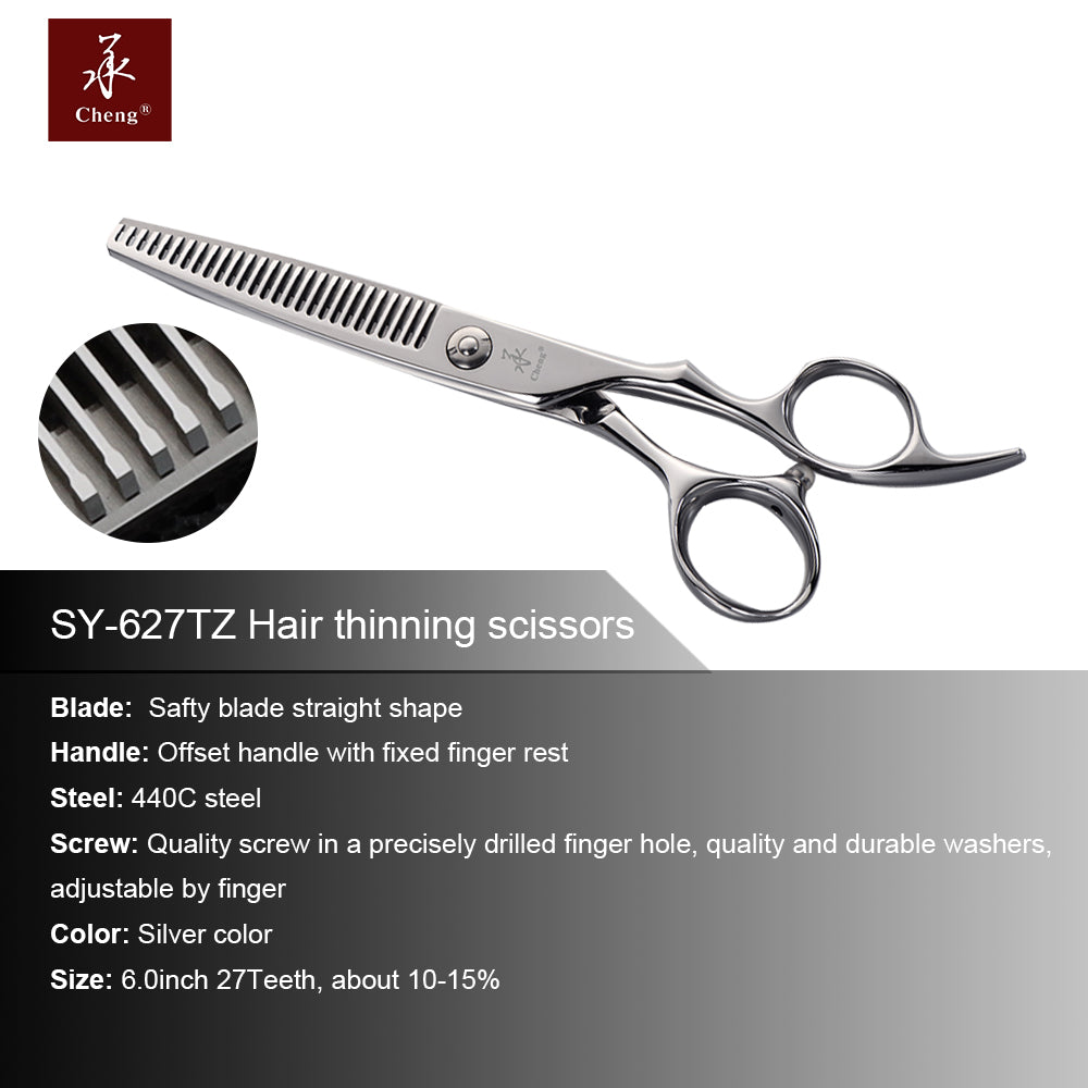 Cheng 440C Steel Professional Hair Cutting & Thinning Scissors SY